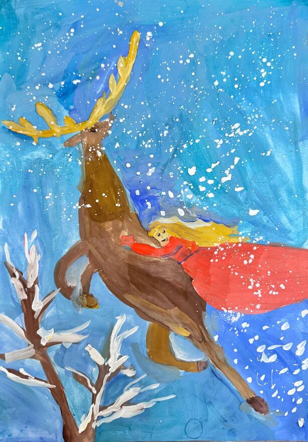 Всероссийский творческий конкурс «По страницам зимних сказок»  - детский рисунок, поделка, творческая работа, категория школьники, 2 класс, дистанционный конкурс, школьный конкурс