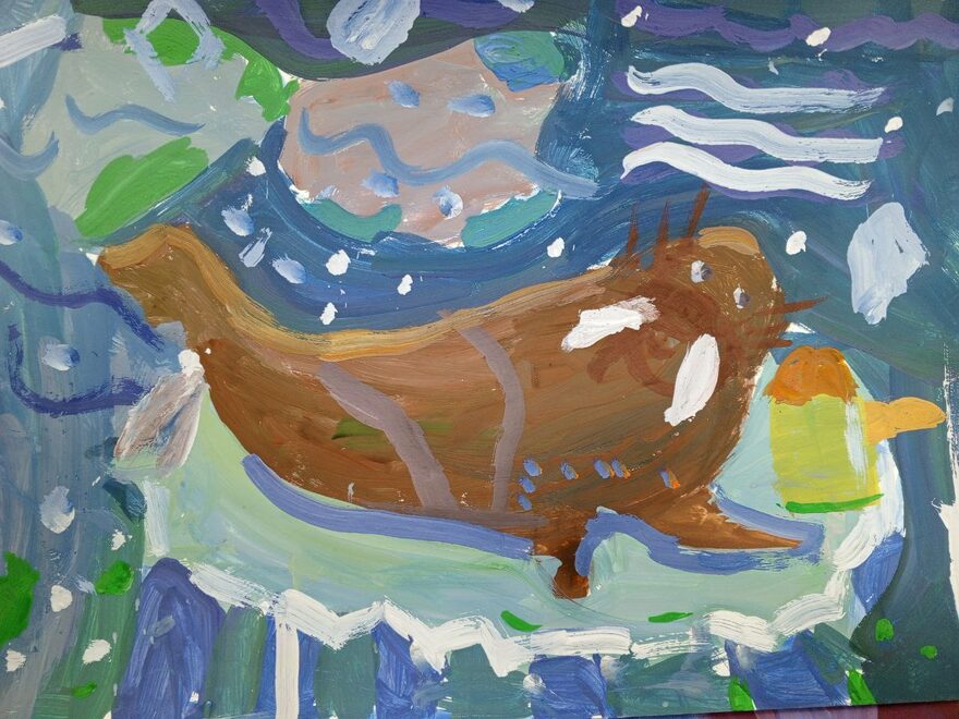 Всероссийский творческий конкурс «По страницам зимних сказок»  - детский рисунок, поделка, творческая работа, категория школьники, 1 класс, дистанционный конкурс, школьный конкурс