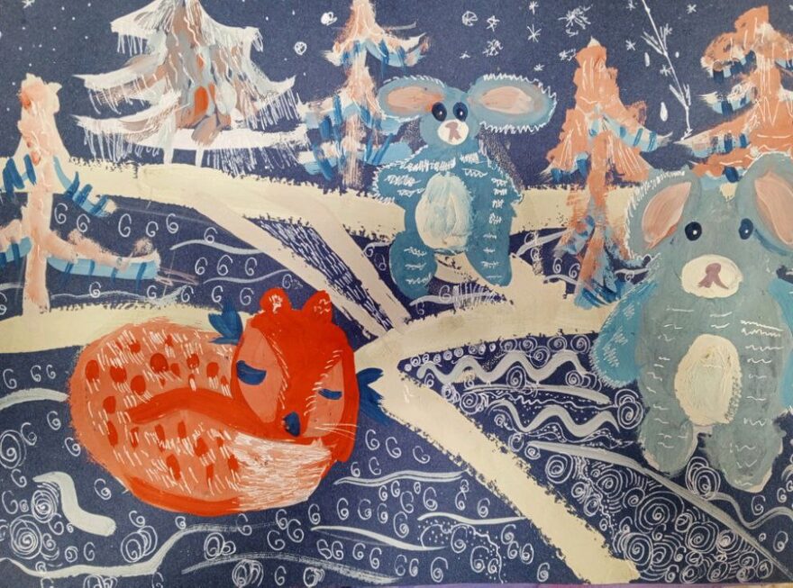 Всероссийский творческий конкурс «По страницам зимних сказок»  - детский рисунок, поделка, творческая работа, категория школьники, 6 класс, дистанционный конкурс, школьный конкурс