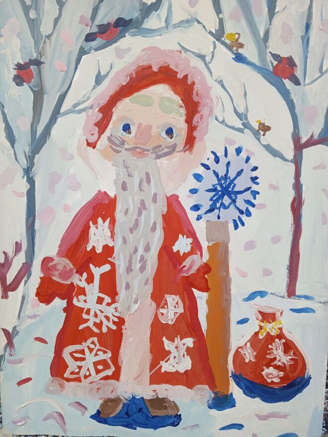 Всероссийский творческий конкурс «По страницам зимних сказок»  - детский рисунок, поделка, творческая работа, категория школьники, 6 класс, дистанционный конкурс, школьный конкурс