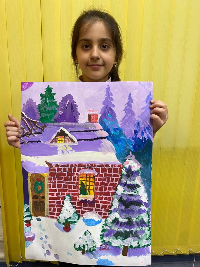 Всероссийский творческий конкурс «Зимушка-зима»  - детский рисунок, поделка, творческая работа, категория школьники, 2 класс, дистанционный конкурс, школьный конкурс