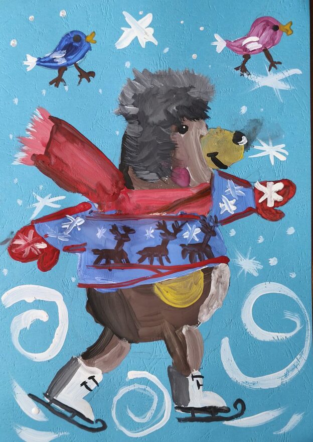 Всероссийский творческий конкурс «Зимушка-зима»  - детский рисунок, поделка, творческая работа, категория школьники, 1 класс, дистанционный конкурс, школьный конкурс