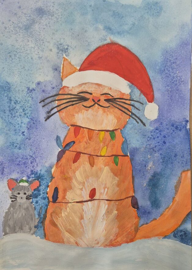 Всероссийский творческий конкурс «Зимушка-зима»  - детский рисунок, поделка, творческая работа, категория школьники, 3 класс, дистанционный конкурс, школьный конкурс