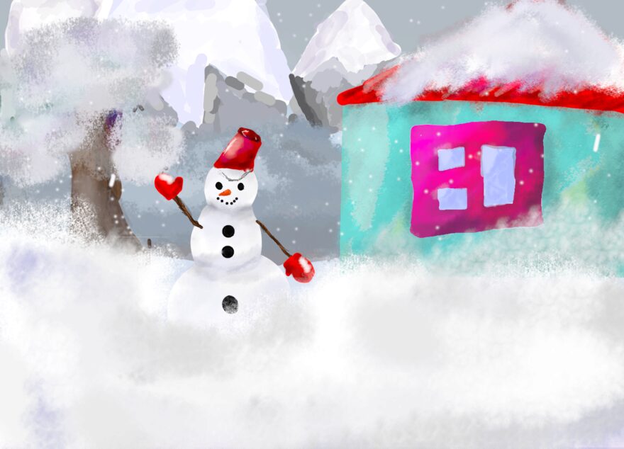 Всероссийский творческий конкурс «Зимушка-зима»  - детский рисунок, поделка, творческая работа, категория школьники, 3 класс, дистанционный конкурс, школьный конкурс