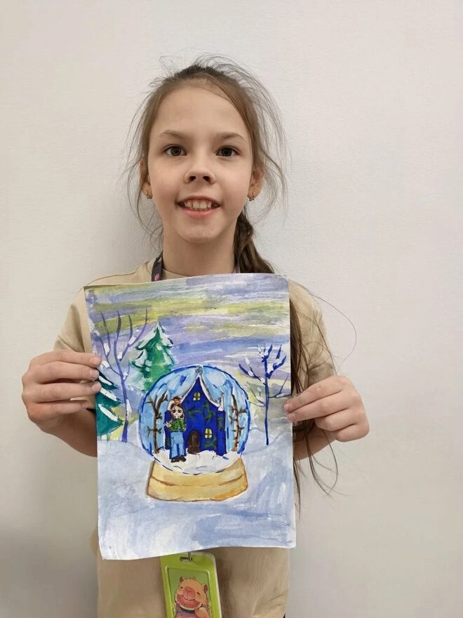 Всероссийский творческий конкурс «Зимушка-зима»  - детский рисунок, поделка, творческая работа, категория школьники, 4 класс, дистанционный конкурс, школьный конкурс