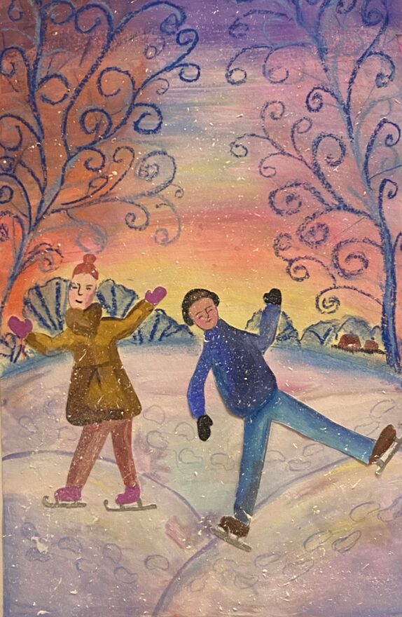 Всероссийский творческий конкурс «Зимушка-зима»  - детский рисунок, поделка, творческая работа, категория школьники, 5 класс, дистанционный конкурс, школьный конкурс