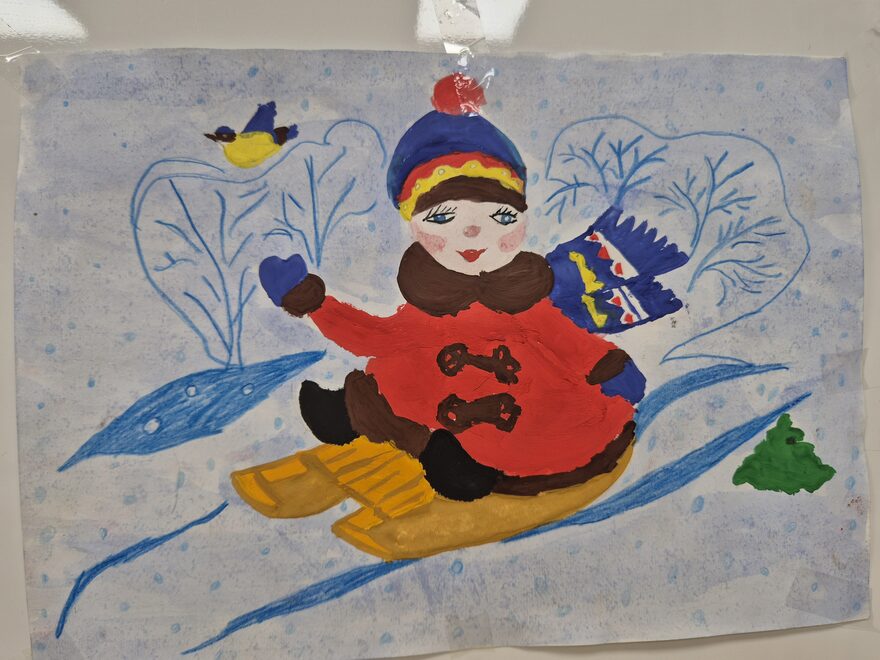 Всероссийский творческий конкурс «Зимушка-зима»  - детский рисунок, поделка, творческая работа, категория школьники, 2 класс, дистанционный конкурс, школьный конкурс