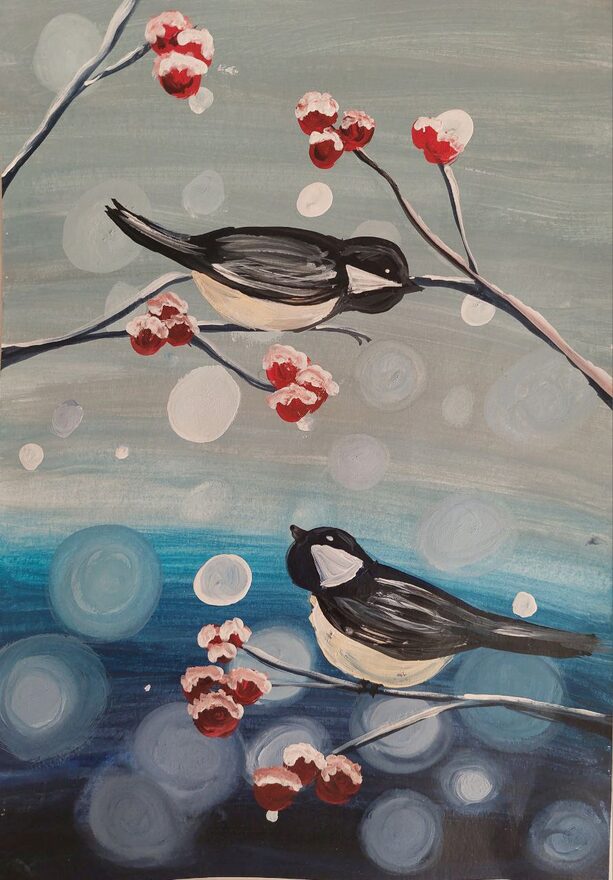 Всероссийский творческий конкурс «Зимушка-зима»  - детский рисунок, поделка, творческая работа, категория школьники, 3 класс, дистанционный конкурс, школьный конкурс