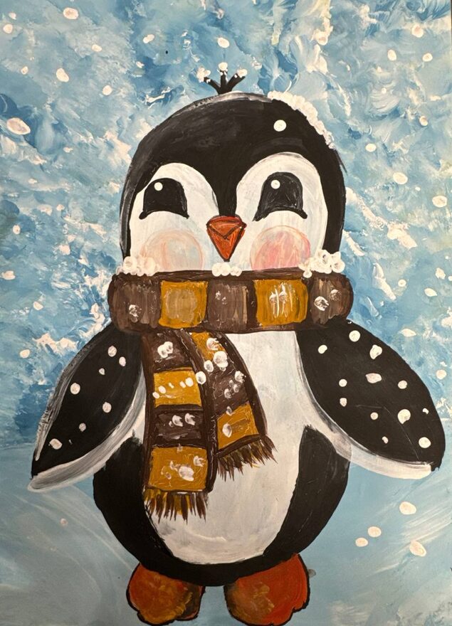 Всероссийский творческий конкурс «Зимушка-зима»  - детский рисунок, поделка, творческая работа, категория школьники, 3 класс, дистанционный конкурс, школьный конкурс