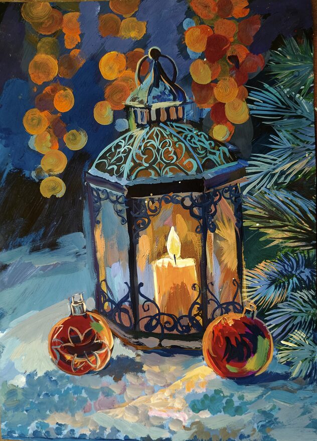 Всероссийский творческий конкурс «Зимушка-зима»  - детский рисунок, поделка, творческая работа, категория школьники, 3 класс, дистанционный конкурс, школьный конкурс