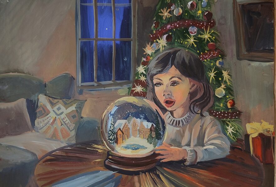 Всероссийский творческий конкурс «Зимушка-зима»  - детский рисунок, поделка, творческая работа, категория школьники, 4 класс, дистанционный конкурс, школьный конкурс