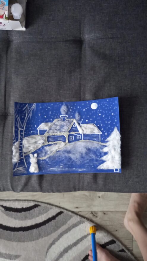 Всероссийский творческий конкурс «Зимушка-зима»  - детский рисунок, поделка, творческая работа, категория школьники, 1 класс, дистанционный конкурс, школьный конкурс