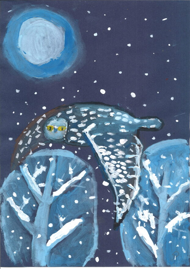 Всероссийский творческий конкурс «Зимушка-зима»  - детский рисунок, поделка, творческая работа, категория школьники, 2 класс, дистанционный конкурс, школьный конкурс