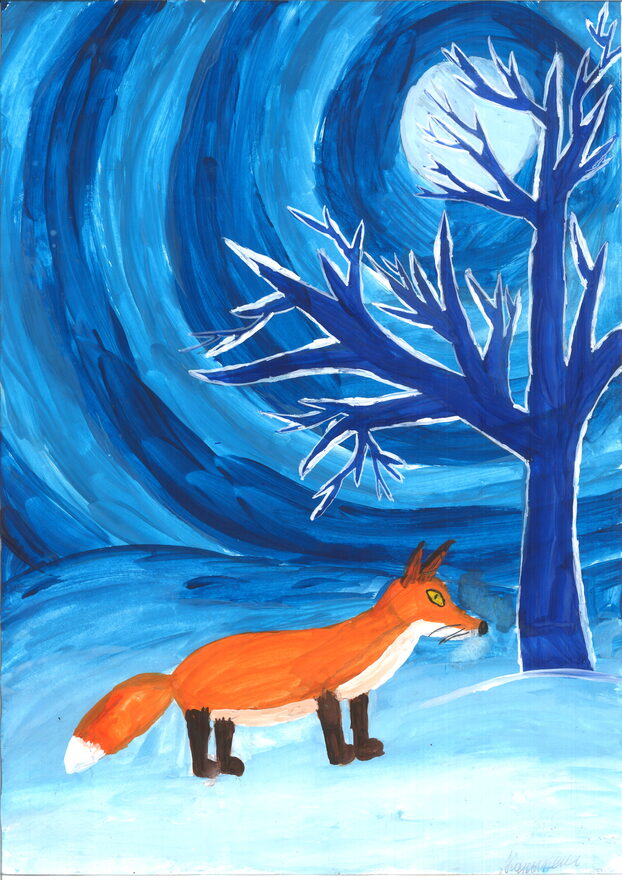 Всероссийский творческий конкурс «Зимушка-зима»  - детский рисунок, поделка, творческая работа, категория школьники, 3 класс, дистанционный конкурс, школьный конкурс