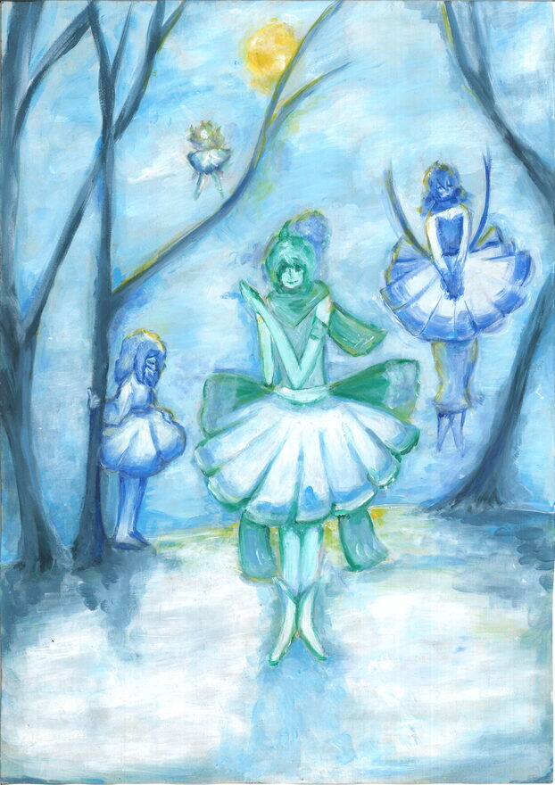 Всероссийский творческий конкурс «Зимушка-зима»  - детский рисунок, поделка, творческая работа, категория школьники, 7 класс, дистанционный конкурс, школьный конкурс