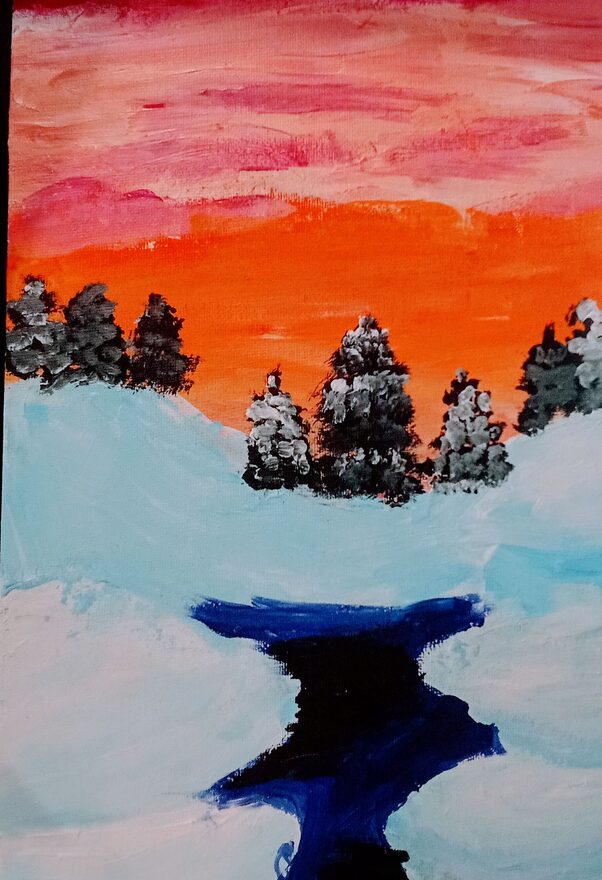 Всероссийский творческий конкурс «Зимушка-зима»  - детский рисунок, поделка, творческая работа, категория школьники, 3 класс, дистанционный конкурс, школьный конкурс