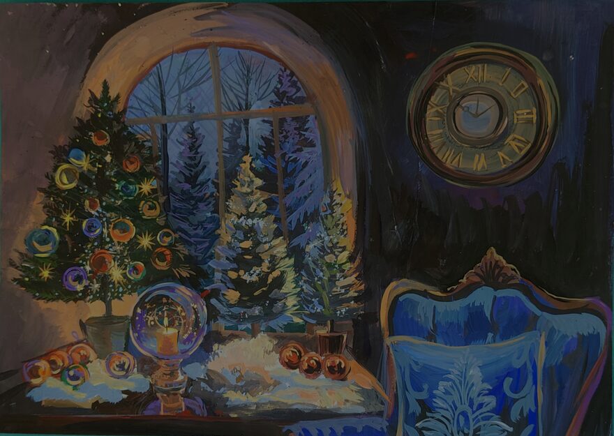 Всероссийский творческий конкурс «Зимушка-зима»  - детский рисунок, поделка, творческая работа, категория школьники, 4 класс, дистанционный конкурс, школьный конкурс