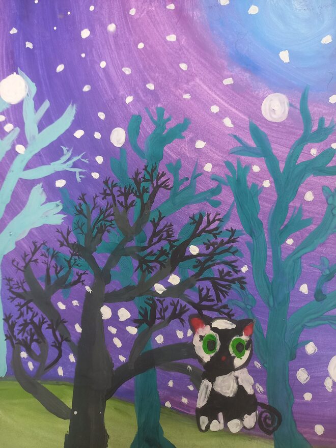 Всероссийский творческий конкурс «Зимушка-зима»  - детский рисунок, поделка, творческая работа, категория школьники, 2 класс, дистанционный конкурс, школьный конкурс