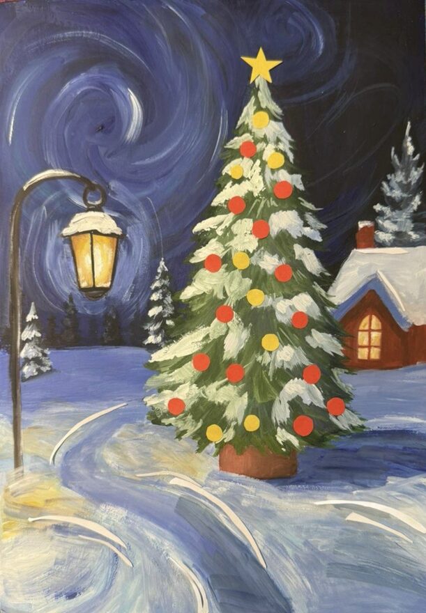 Всероссийский творческий конкурс «Зимушка-зима»  - детский рисунок, поделка, творческая работа, категория школьники, 9 класс, дистанционный конкурс, школьный конкурс