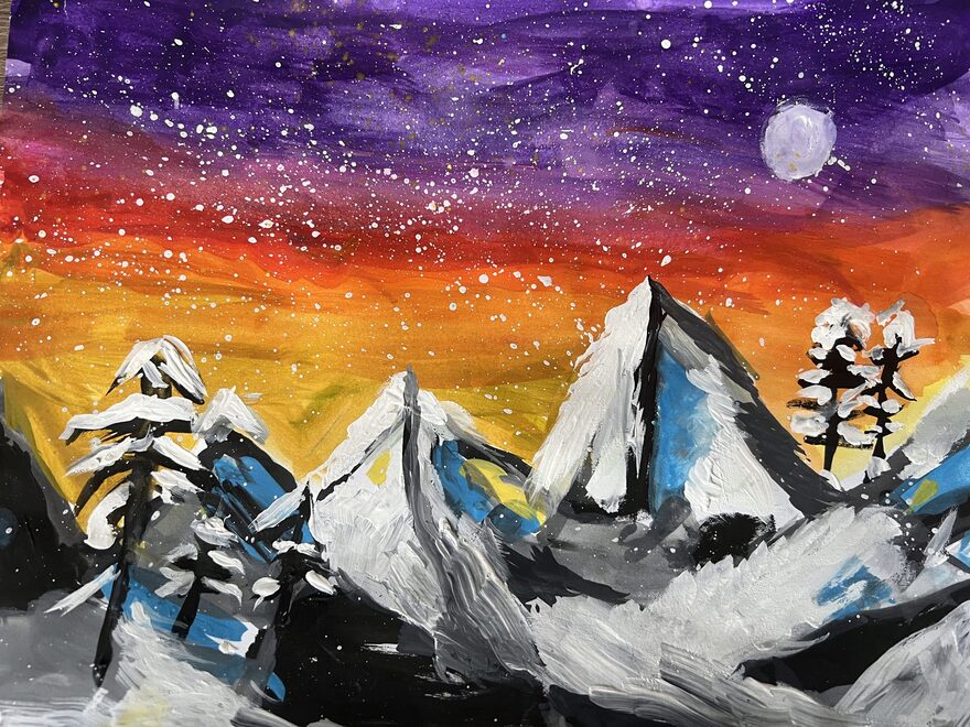 Всероссийский творческий конкурс «Зимушка-зима»  - детский рисунок, поделка, творческая работа, категория школьники, 2 класс, дистанционный конкурс, школьный конкурс