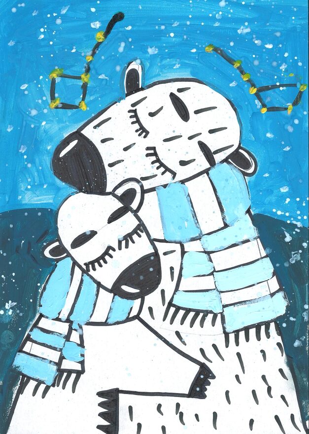 Всероссийский творческий конкурс «Зимушка-зима»  - детский рисунок, поделка, творческая работа, категория школьники, 1 класс, дистанционный конкурс, школьный конкурс