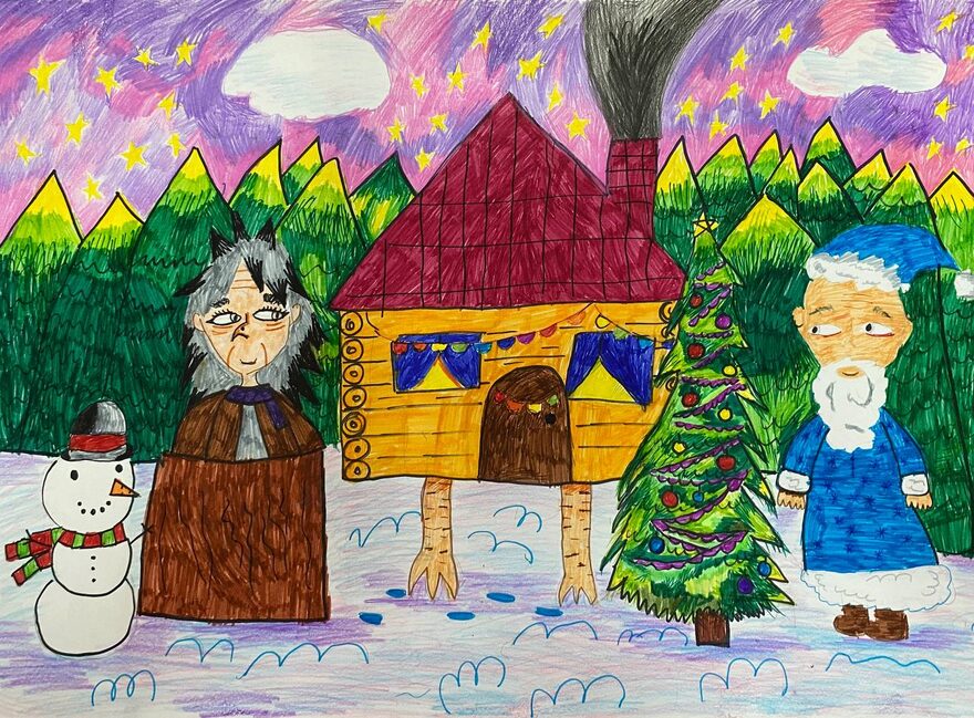 Всероссийский творческий конкурс «Зимушка-зима»  - детский рисунок, поделка, творческая работа, категория школьники, 3 класс, дистанционный конкурс, школьный конкурс