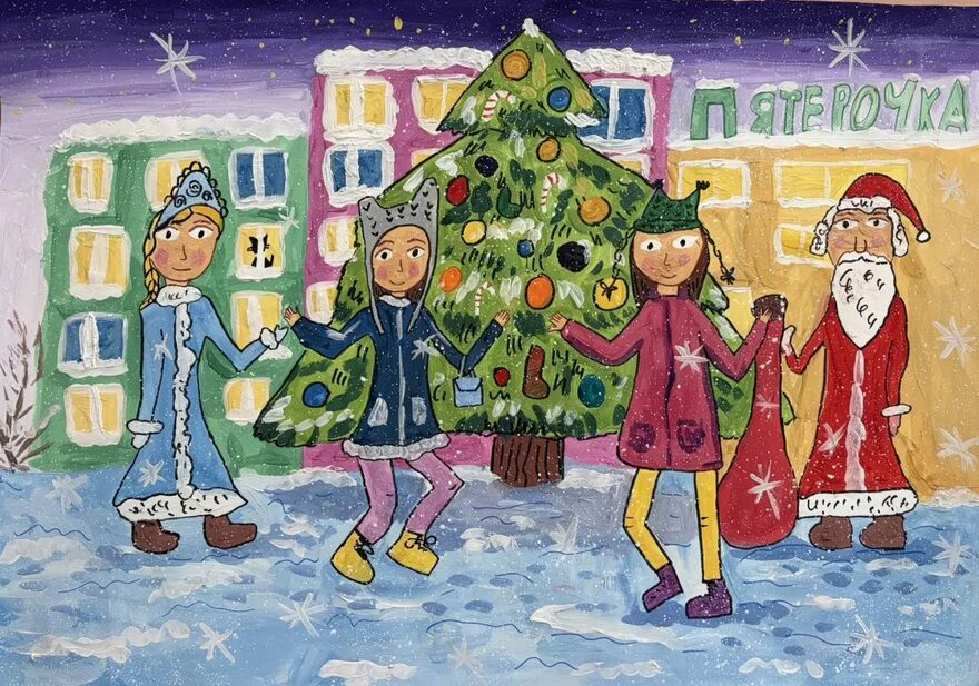 Всероссийский творческий конкурс «Зимушка-зима»  - детский рисунок, поделка, творческая работа, категория школьники, 3 класс, дистанционный конкурс, школьный конкурс