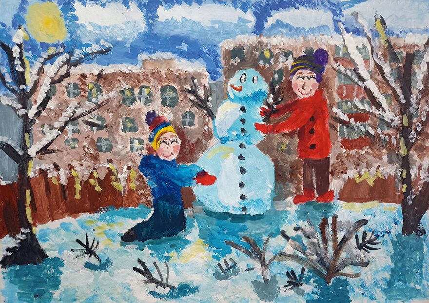 Всероссийский творческий конкурс «Зимушка-зима»  - детский рисунок, поделка, творческая работа, категория школьники, 2 класс, дистанционный конкурс, школьный конкурс