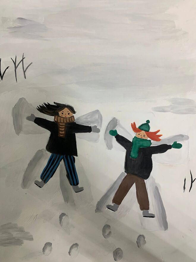 Всероссийский творческий конкурс «Зимушка-зима»  - детский рисунок, поделка, творческая работа, категория школьники, 5 класс, дистанционный конкурс, школьный конкурс