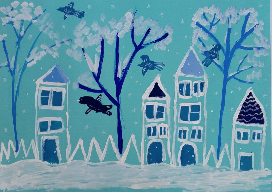 Всероссийский творческий конкурс «Зимушка-зима»  - детский рисунок, поделка, творческая работа, категория школьники, 1 класс, дистанционный конкурс, школьный конкурс