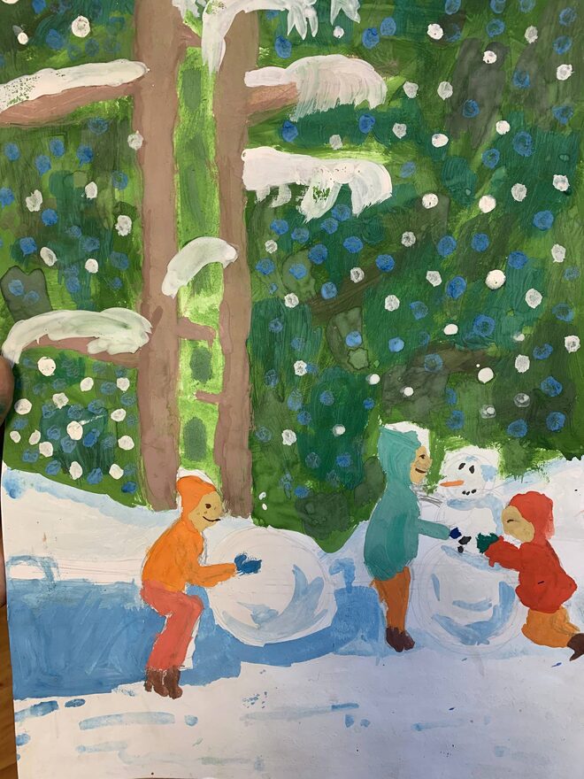 Всероссийский творческий конкурс «Зимушка-зима»  - детский рисунок, поделка, творческая работа, категория школьники, 5 класс, дистанционный конкурс, школьный конкурс