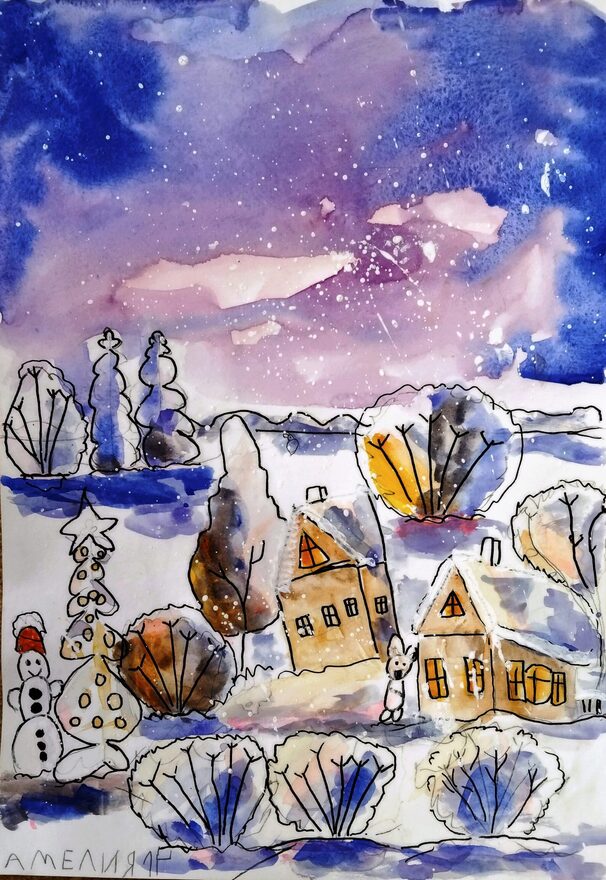Всероссийский творческий конкурс «Зимушка-зима»  - детский рисунок, поделка, творческая работа, категория дошкольники, детский сад, дистанционный конкурс, школьный конкурс