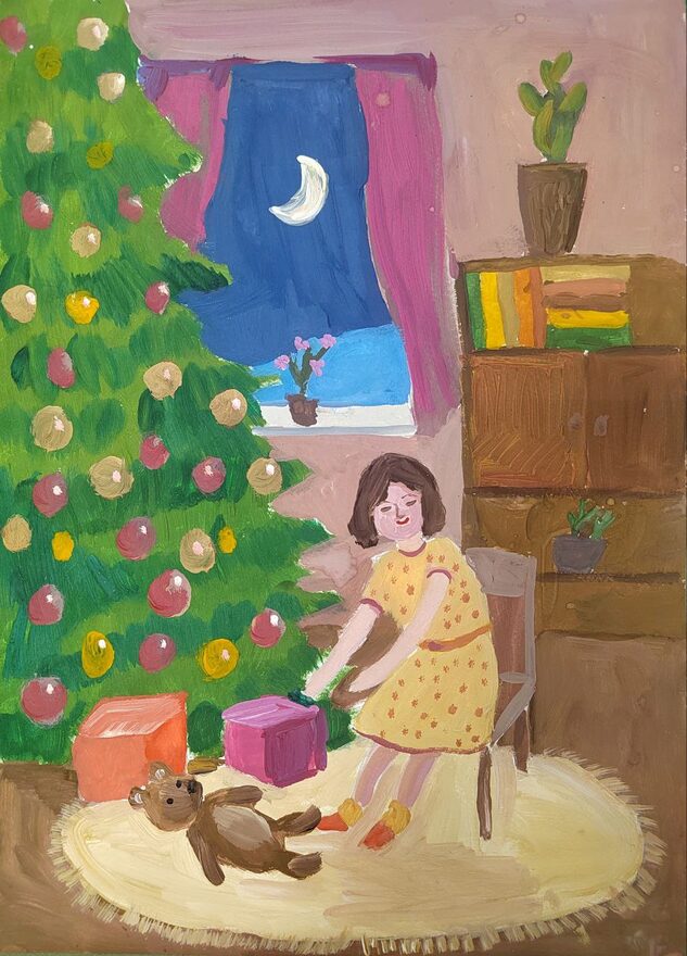 Всероссийский творческий конкурс «Зимушка-зима»  - детский рисунок, поделка, творческая работа, категория школьники, 3 класс, дистанционный конкурс, школьный конкурс