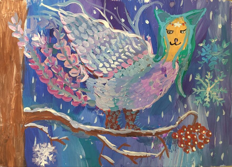 Всероссийский творческий конкурс «Зимушка-зима»  - детский рисунок, поделка, творческая работа, категория школьники, 3 класс, дистанционный конкурс, школьный конкурс