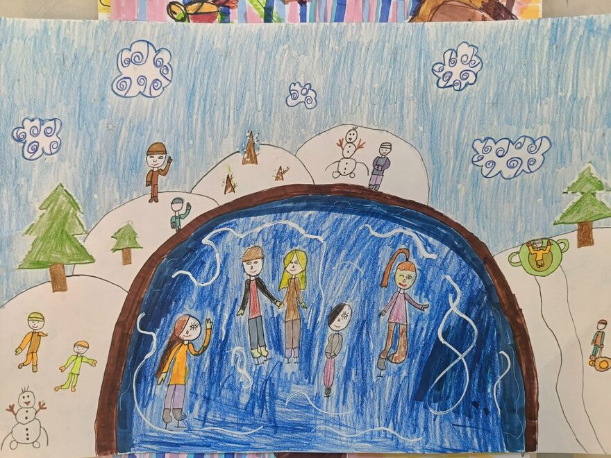 Всероссийский творческий конкурс «Зимушка-зима»  - детский рисунок, поделка, творческая работа, категория школьники, 4 класс, дистанционный конкурс, школьный конкурс