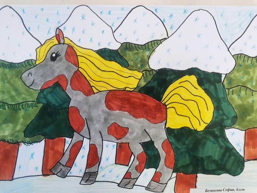 Всероссийский творческий конкурс «Зимушка-зима»  - детский рисунок, поделка, творческая работа, категория школьники, 2 класс, дистанционный конкурс, школьный конкурс