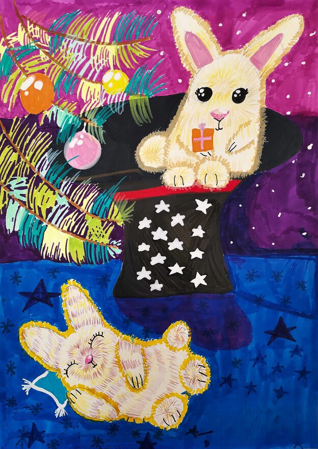 Всероссийский творческий конкурс «Зимушка-зима»  - детский рисунок, поделка, творческая работа, категория школьники, 5 класс, дистанционный конкурс, школьный конкурс