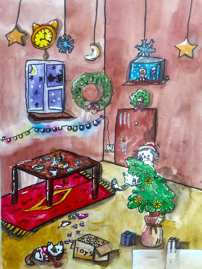 Всероссийский творческий конкурс «Зимушка-зима»  - детский рисунок, поделка, творческая работа, категория школьники, 5 класс, дистанционный конкурс, школьный конкурс