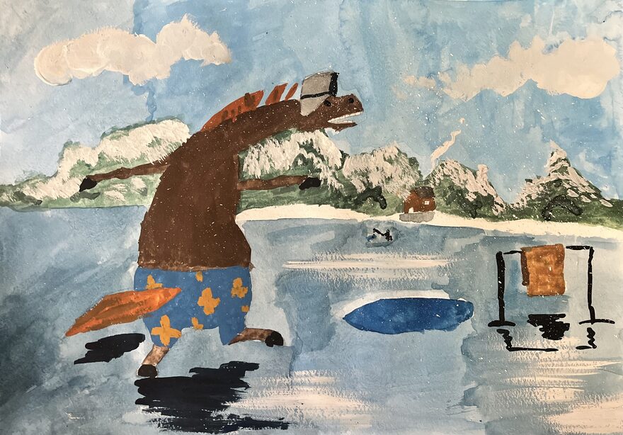 Всероссийский творческий конкурс «Зимушка-зима»  - детский рисунок, поделка, творческая работа, категория школьники, 4 класс, дистанционный конкурс, школьный конкурс