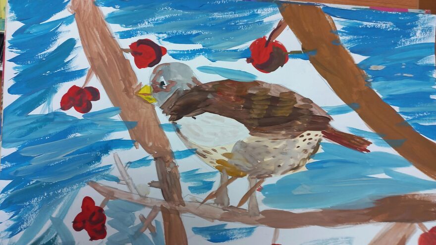 Всероссийский творческий конкурс «Первая песенка весны»  - детский рисунок, поделка, творческая работа, категория школьники, 2 класс, дистанционный конкурс, школьный конкурс