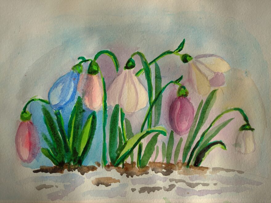 Всероссийский творческий конкурс «Первая песенка весны»  - детский рисунок, поделка, творческая работа, категория школьники, 5 класс, дистанционный конкурс, школьный конкурс