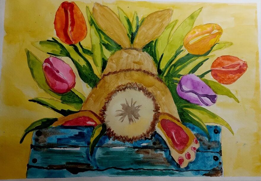 Всероссийский творческий конкурс «Первая песенка весны»  - детский рисунок, поделка, творческая работа, категория школьники, 3 класс, дистанционный конкурс, школьный конкурс