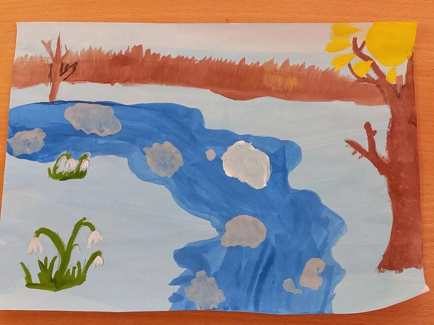 Всероссийский творческий конкурс «Первая песенка весны»  - детский рисунок, поделка, творческая работа, категория школьники, 4 класс, дистанционный конкурс, школьный конкурс