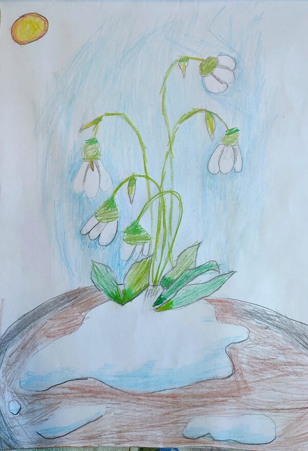 Всероссийский творческий конкурс «Первая песенка весны»  - детский рисунок, поделка, творческая работа, категория школьники, 1 класс, дистанционный конкурс, школьный конкурс