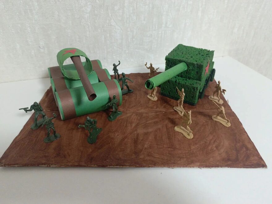 Всероссийский творческий конкурс «Защитникам Отечества посвящается...»  - детский рисунок, поделка, творческая работа, категория школьники, 4 класс, дистанционный конкурс, школьный конкурс