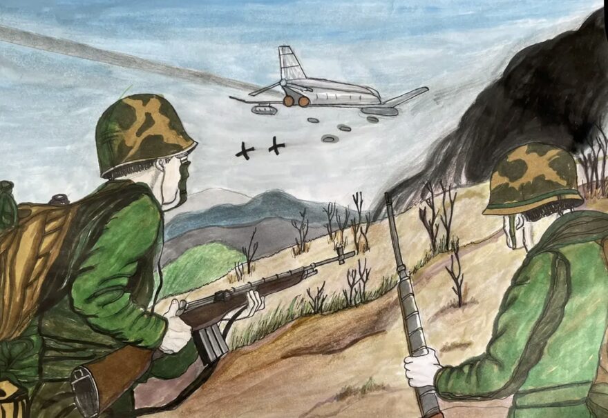 Всероссийский творческий конкурс «Защитникам Отечества посвящается...»  - детский рисунок, поделка, творческая работа, категория школьники, 3 класс, дистанционный конкурс, школьный конкурс
