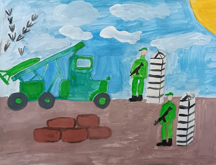 Всероссийский творческий конкурс «Защитникам Отечества посвящается...»  - детский рисунок, поделка, творческая работа, категория школьники, 4 класс, дистанционный конкурс, школьный конкурс