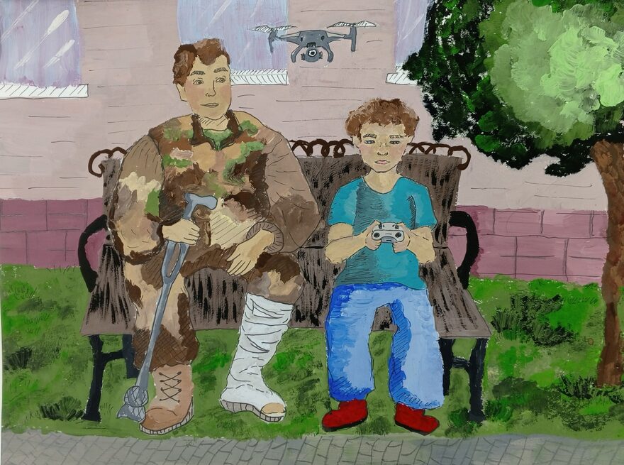 Всероссийский творческий конкурс «Защитникам Отечества посвящается...»  - детский рисунок, поделка, творческая работа, категория школьники, 8 класс, дистанционный конкурс, школьный конкурс