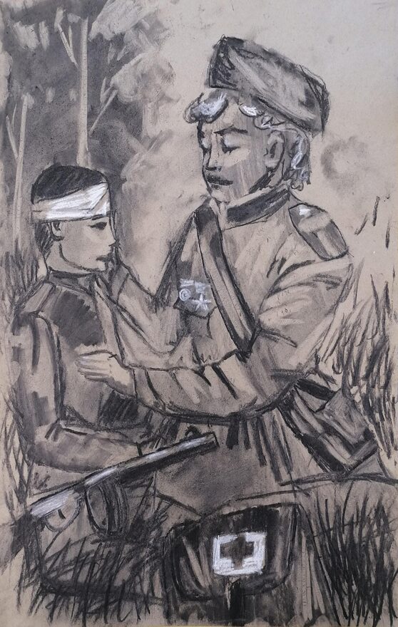 Всероссийский творческий конкурс «Защитникам Отечества посвящается...»  - детский рисунок, поделка, творческая работа, категория школьники, 5 класс, дистанционный конкурс, школьный конкурс