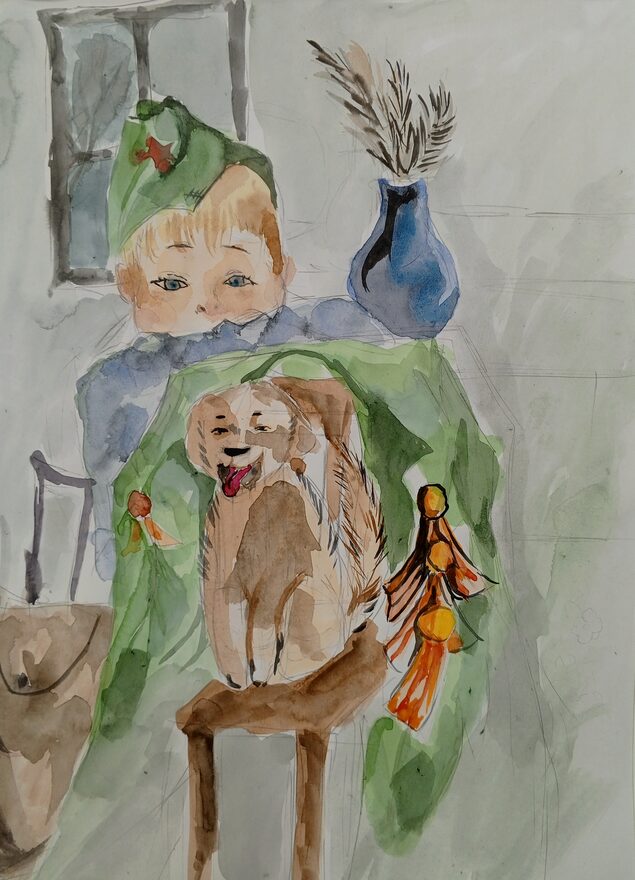 Всероссийский творческий конкурс «Защитникам Отечества посвящается...»  - детский рисунок, поделка, творческая работа, категория школьники, 8 класс, дистанционный конкурс, школьный конкурс